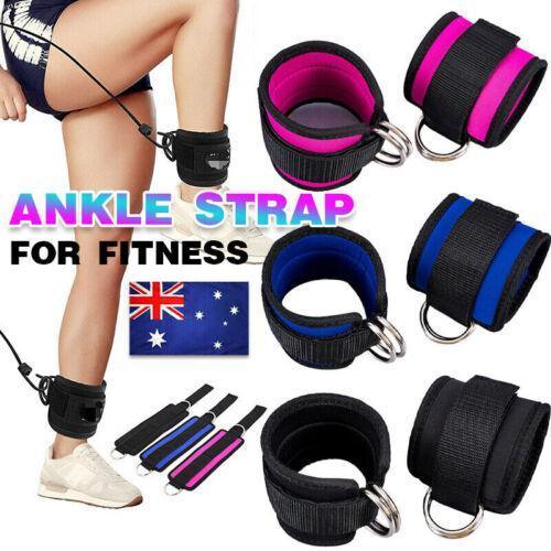 Weight Lifting Ankle Straps 2PCS-Black