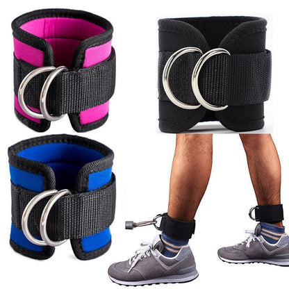 Weight Lifting Ankle Straps 2PCS-Black