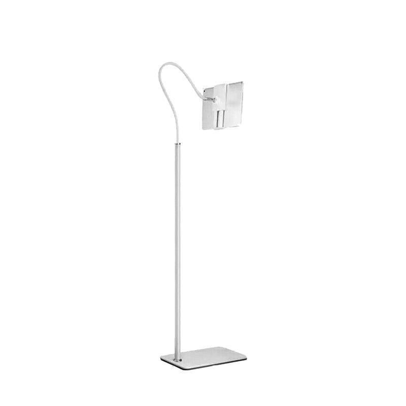 Adjustable Floor/Desk Stand Bed Lazy Mount Holder Arm Bracket For Phone Tablet - 6.5-9cm White(Desk Stand)