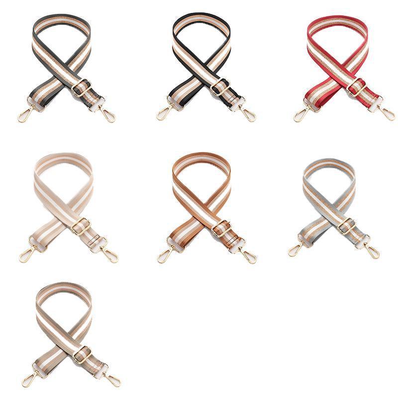 New Crossbody Bag Handbag Belt Satchel Wide Adjustable Canvas Shoulder Strap - Black