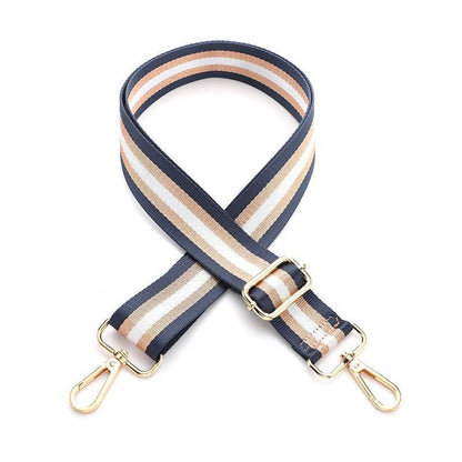 New Crossbody Bag Handbag Belt Satchel Wide Adjustable Canvas Shoulder Strap - Black