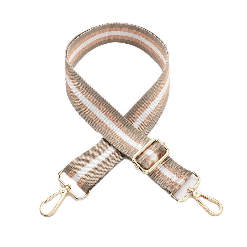 New Crossbody Bag Handbag Belt Satchel Wide Adjustable Canvas Shoulder Strap - Black