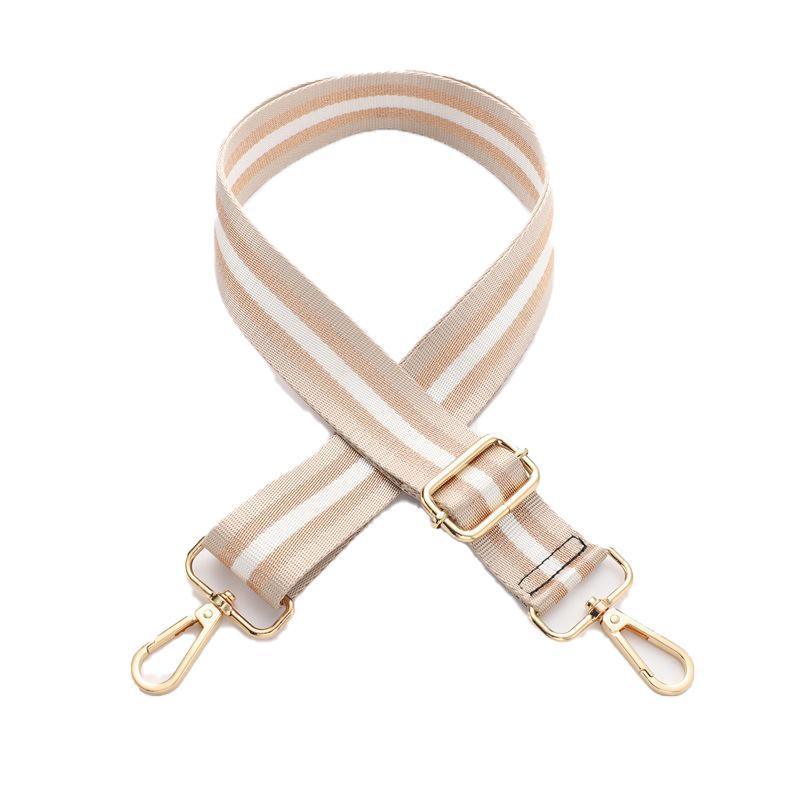 New Crossbody Bag Handbag Belt Satchel Wide Adjustable Canvas Shoulder Strap - Black