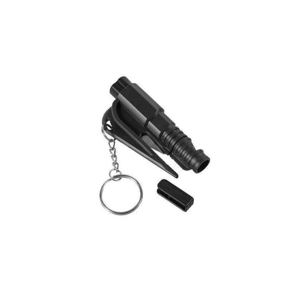 3 In 1 Car Window Glass Breaker Emergency Escape Tool with Cutter - Black