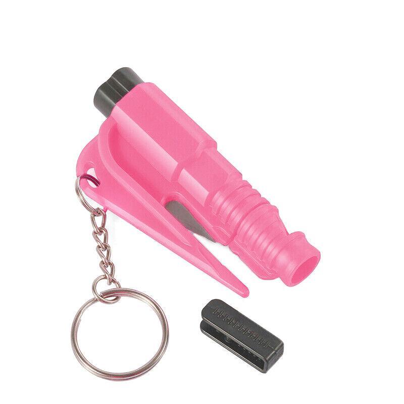 3 In 1 Car Window Glass Breaker Emergency Escape Tool with Cutter - Black