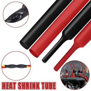 Grade Marine Heat Shrink Tubing 3:1 Wire Sleeve Glue Inside Fast Wrap Insulation Black 5M - 6.4mm*5M