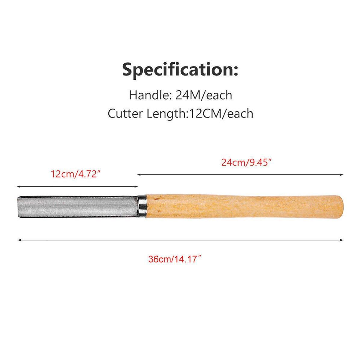 8X Heavy Duty HSS Wood Lathe Chisel Set Turning Wood Tools Carving Gouge Durable