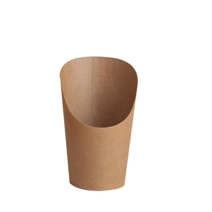French Fries Holder Kraft Paper Cups Holder Disposable Paper Cups - 22OZ - Factory Direct Shop