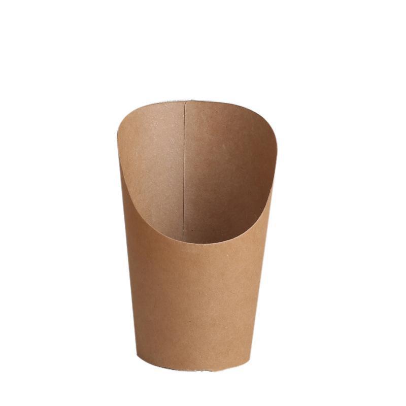 French Fries Holder Kraft Paper Cups Holder Disposable Paper Cups - 22OZ - Factory Direct Shop