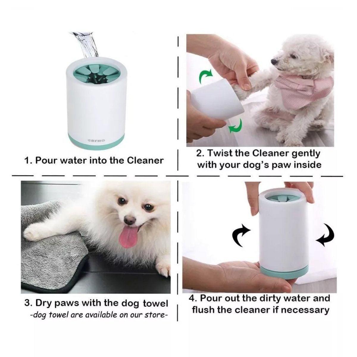 Pet Foot Wash Cup Automatic No - Rub Paw Cleaner Cat Dog Paw Washing Cup Clean - Grey - Factory Direct Shop