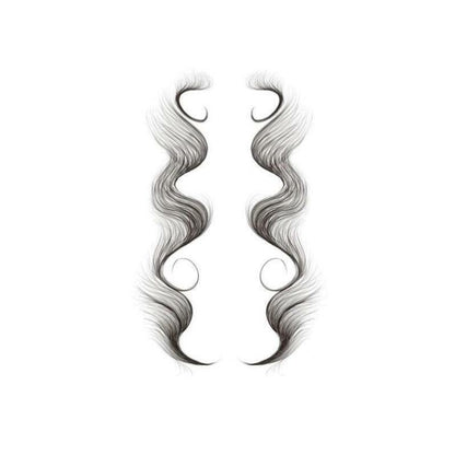 Hairline Edge Tattoo Stickers - Curly Fringe Decals for Women Styling - 10