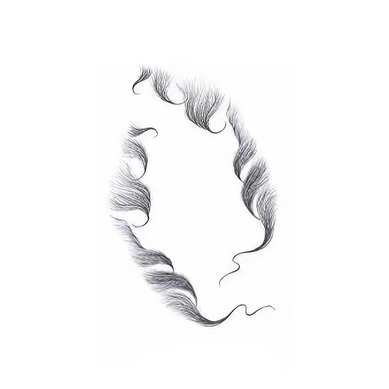 Hairline Edge Tattoo Stickers - Curly Fringe Decals for Women Styling - 4