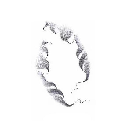 Hairline Edge Tattoo Stickers - Curly Fringe Decals for Women Styling - 9