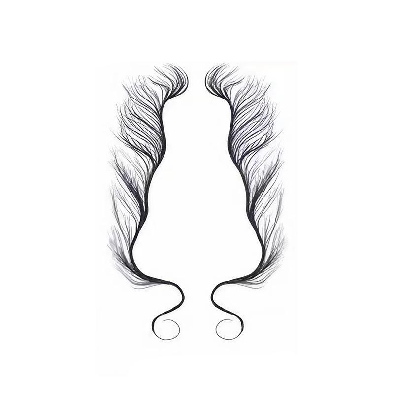Hairline Edge Tattoo Stickers - Curly Fringe Decals for Women Styling - 9