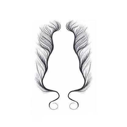 Hairline Edge Tattoo Stickers - Curly Fringe Decals for Women Styling - 9