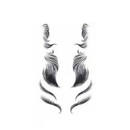 Hairline Edge Tattoo Stickers - Curly Fringe Decals for Women Styling - 9