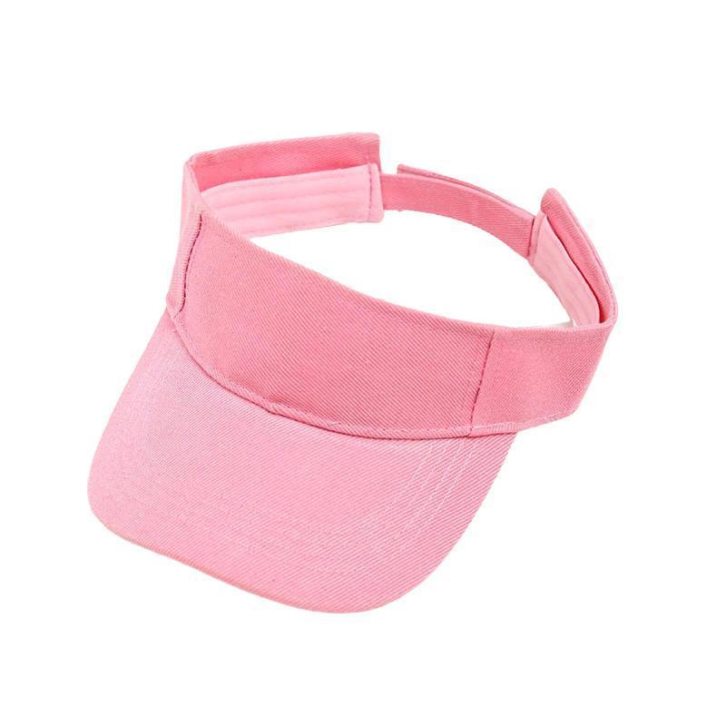 Women Adjustable UV Protection Sport Visor Cap Beach Sun Hat New Stylish Design - Blue