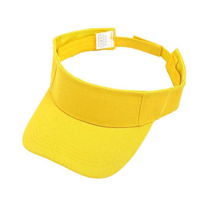 Women Adjustable UV Protection Sport Visor Cap Beach Sun Hat New Stylish Design - Black
