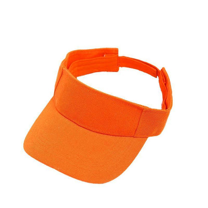 Women Adjustable UV Protection Sport Visor Cap Beach Sun Hat New Stylish Design - Black