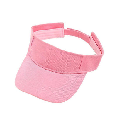 Women Adjustable UV Protection Sport Visor Cap Beach Sun Hat New Stylish Design - Wine Red
