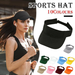 Women Adjustable UV Protection Sport Visor Cap Beach Sun Hat New Stylish Design - Green