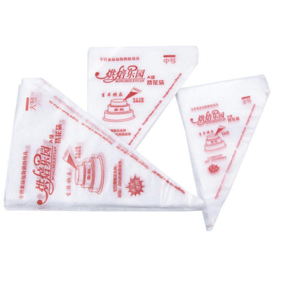 100-200Pcs Disposable Piping Bags For Cake Decor Icing Frosting Piping Nozzles - Yellow (Thick)-Small *100 PCS