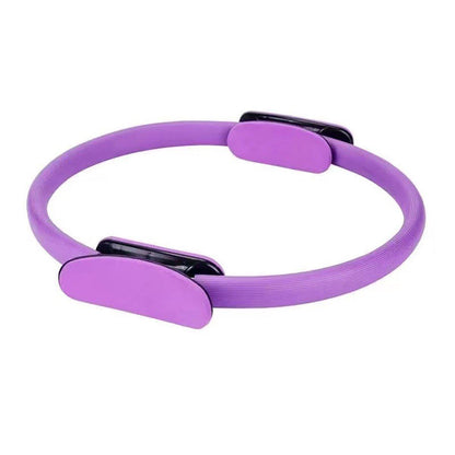 6 Colours Pilates Yoga Ring Magic Circle Fitness Equipment for Toning Slim Legs - Pink