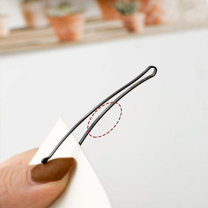 40 PCS Short Black Waved Hair Pins Bobby Pins Grips Salon Dance Hair Accessories - Long Wave Clip