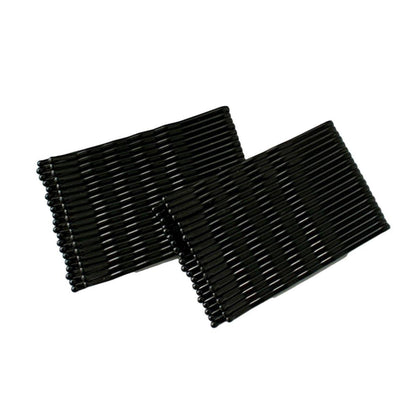 40 PCS Short Black Waved Hair Pins Bobby Pins Grips Salon Dance Hair Accessories - Long Wave Clip