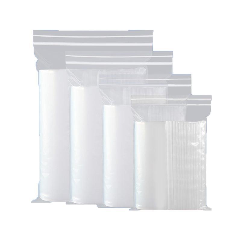 100X Bulk Clear Resealable PE Plastic Zip Bags - 15*22cm 100PCS