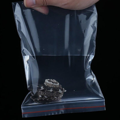 100X Bulk Clear Resealable PE Plastic Zip Bags - 15*22cm 100PCS