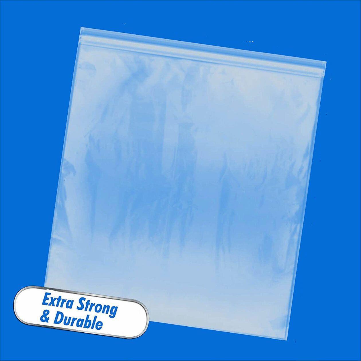 100X Bulk Clear Resealable PE Plastic Zip Bags - 6*8cm 100PCS