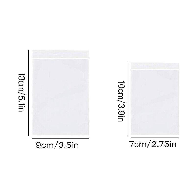 100X Bulk Clear Resealable PE Plastic Zip Bags - 6*8cm 100PCS