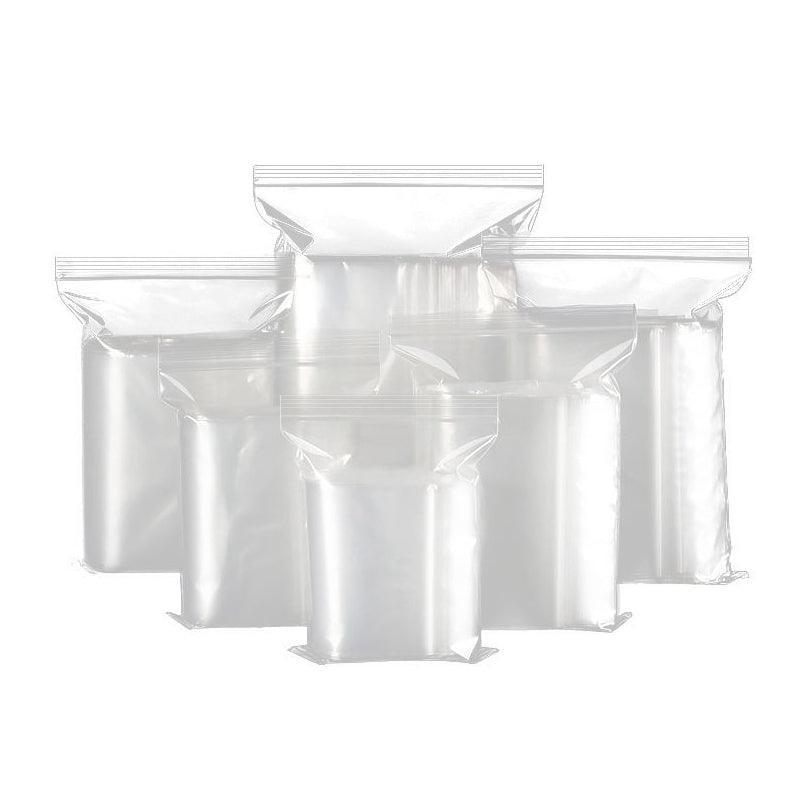 10/100PCS Thick Resealable Ziplock Bags in 12 Sizes Zip Lock Plastic Bags - 14x20cm-100pcs