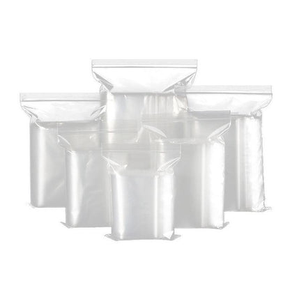 10/100PCS Thick Resealable Ziplock Bags in 12 Sizes Zip Lock Plastic Bags - 5x7cm-100pcs