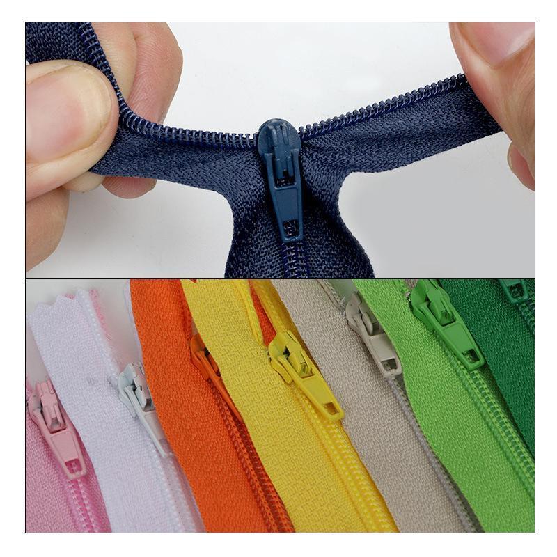 20PCS Closed End Nylon Zippers Tailor Sewer DIY Craft Sewing 20cm - Mixed Color