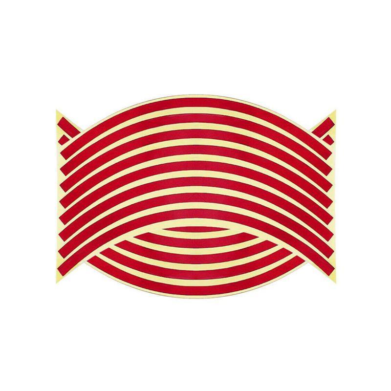 18inch Reflective Rim Tape Wheel Stripe Decal Trim Sticker For Car Motorcycle - Reflective Orange
