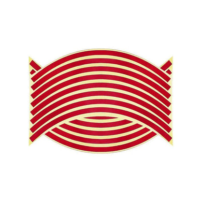 18inch Reflective Rim Tape Wheel Stripe Decal Trim Sticker For Car Motorcycle - Reflective Orange