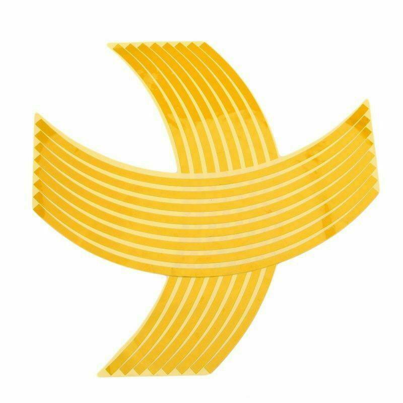 18inch Reflective Rim Tape Wheel Stripe Decal Trim Sticker For Car Motorcycle - Reflective Silver