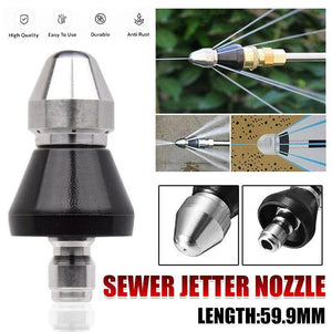 High Pressure Drain 1 Front 6 Nozzle Sewer Pipe Cleaner Rear Jet Pressure Washer