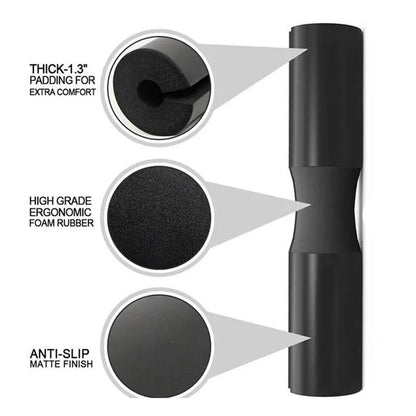 Squat Pad Barbell for Squats Lunges Hip Thrusts Neck Shoulder Protective Support - Pink