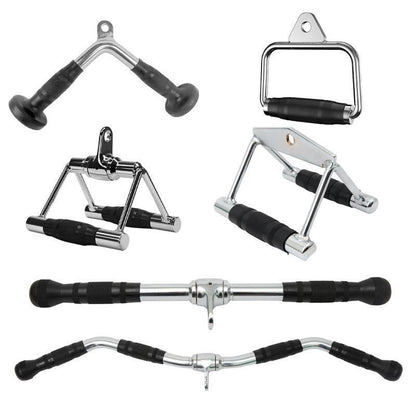 Cable Pulley Attachment Tricep Rope V Grip LAT Pull Down Gym Accessory - Close Grip Triangle