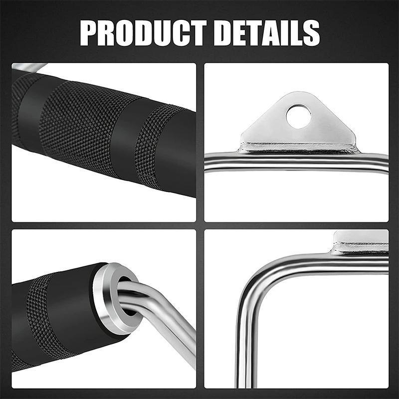 Cable Pulley Attachment Tricep Rope V Grip LAT Pull Down Gym Accessory - Close Grip Triangle