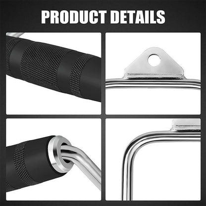 Cable Pulley Attachment Tricep Rope V Grip LAT Pull Down Gym Accessory - Close Grip Triangle