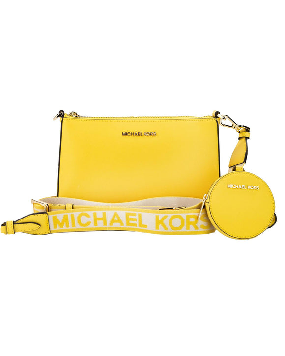 Michael Kors Women's Jet Set Daffodil Vegan Crossbody Tech Attacht Bag Purse - One Size