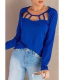 Azura Exchange Cut-out Long Sleeve Top - S