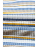 Azura Exchange Button Neck Striped Knit Long Sleeve Top - XL