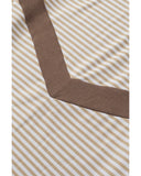 Azura Exchange Patchwork Striped Long Sleeve Top - M