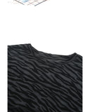 Azura Exchange Zebra Print Long Sleeve Top - L