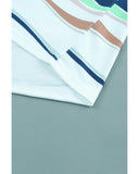 Azura Exchange Striped Color Block Long Sleeve Top - XL